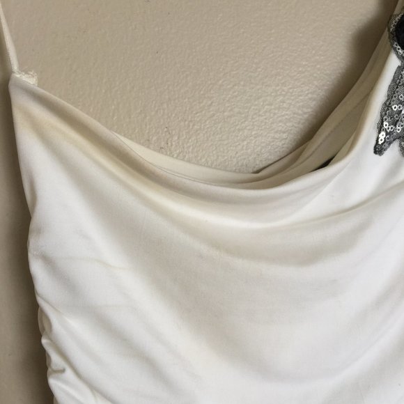 Jane Norman White Ruched One Shoulder Dress - Picture 6 of 7